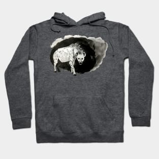 Fierce Hyena Ink Drawing Hoodie